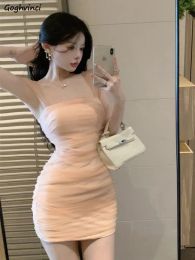 Abiti vestiti donne guaina hot sweet in stile coreano Temperamento Summer Summer Collar Ins Mini Solid Allmatch Fashion Ulzzang Chic