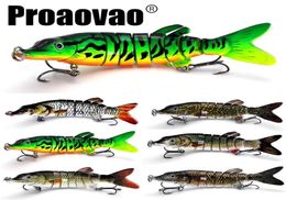 Baits Lures Proaovao 719g Swimbait Pike Wobblers Crankbait Fishing Lure Multi Jointed Hard Bait Musky Sinking Isca 2211165280981