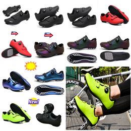 Cycling Shoes Men Sports Dirt Road Bike Shoes Flat Speed Cycling Sneakers Flats Mountain Bicycle Footwear unisex boys redd bl GAI