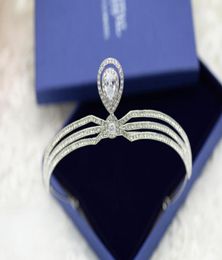 Shiny Crystal Princess Bridal Crowns Celebrity Wedding Veil Bridal Hair Accessories Beaded Rhinestone Imperial Wedding Crowns5889099