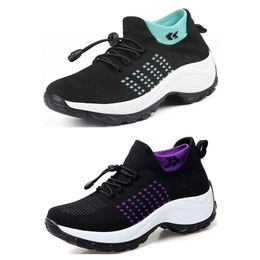 Fashion men women breathable running shoes purple blue green pink soft sole runner sports sneakers GAI 117