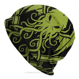 Berets Lovecraft Chant Design Bonnet Homme Fashion Thin Hat Cthulhu Beanie Skullies Beanies Caps For Men Women Creative Cotton Hats