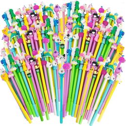 Pcs Cute Cartoon Gel Ink Pens 0.5 Mm Novelty Black Refills Replacement Animal Writing Student School Supplies Present