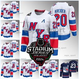 Nova York 23 Adam Fox Rangers 2024 Stadium Series Jersey Will Cuylle Igor Shesterkin Mika Zibanejad Chris Kreider Artemi Panarin Matt Rempe Lindgren K'Andre Miller