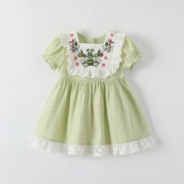 kids baby girls dress summer green clothes Toddlers Clothing BABY childrens girls purple pink summer Dress j3ju#