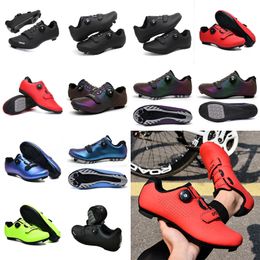 Cycling Shoes Men Sports Dirt Road Bike Shoes Flat Speed Cycling Sneakers Flats Mountain Bicycle Footwear SPD Cleats Shoes runninng basketball hockey body me GAI