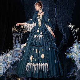 Dress 19th Centry Rococo Baroque Historical Period Dress Medeival Victorain Gown Vintage Theatre Costume