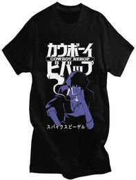 Cool Cowboy Bebop T Shirts Men Short Sleeve Casual Anime Space Spike Japanese Manga Jet Faye Tshirt Oneck Cotton Tee Tops Merch X1587899