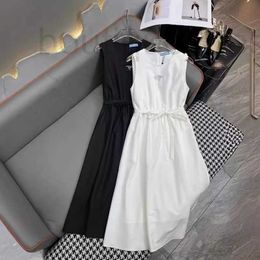 Basic & Casual Dresses designer brand Summer New Pra Elegant, Sweet, Gentle Style, Slim Waist, Hot Diamond Triangle Style Sleeveless Dress MI2Q