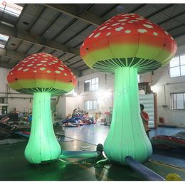 wholesale Delivery outdoor activities 7mH (23ft) with blower giant inflatable mushroom model with led lighting for advertising