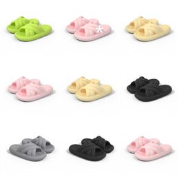 Shipping Summer Product Slippers Free New Designer for Women Green White Black Pink Grey Slipper Sandals Fashion-048 Womens Flat Slides Outdoor 18 s