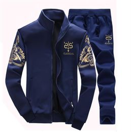 Highquality designer Men039s Tracksuits printed fashion Korean style twopiece casual longsleeved baseball jacket ladies fitn9879153