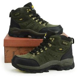 Outdoor Shoes Sandals Waterproof Hiking Boots Men Outdoor Shoes Unisex Mountain Climbing Shoes Women Ankle Boots Male Walking Footwear YQ240301