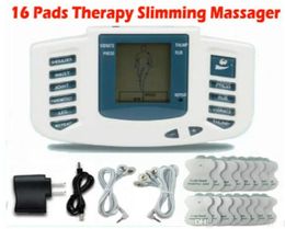 Electrical Stimulator Full Body Relax Muscle Therapy Massager Massage Pulse tens Acupuncture Health Care Machine 16 Pads7698108