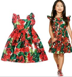 Summer Girls Dresses Designer Sleevess Baby Kids Dresses For Girls Tutu Dress Toddler Summer Clothes