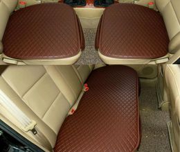 Universal Leather Car Seat Cover Front Backseat Rear 5 Seats Cushion Protector Four Seasons Anti Slip Interior Accessories2449445
