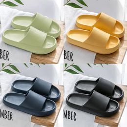 Slippers for men women Solid color hots low soft blacks whites Light Sea Green Multi walking mens womens shoes trainers GAI