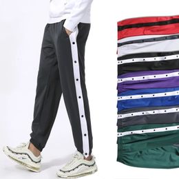 High Quality Men Jogging Sport Pants Soccer Sweatpants with Zipper Pocket Basketball Football Running Trousers Skinny Leg Black 240228