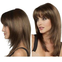 Women Natural Straight Hair Wigs BOB Style Cosplay Full Wig Lady Fancy Dress USA6129404