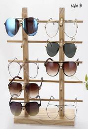 Fashion Sunglasses Frames Ly 1 Pcs Wood Sunglass Display Rack Shelf Wooden Durable Eyeglasses Show Stand Holder FIF661091698