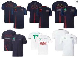 Men's T-shirts New F1 Formula One T-shirt Summer Team Short Sleeve Shirt Same Customization 3wqr