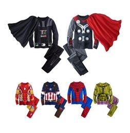 cute boy Pyjamas set lovely cartoon anime stye cotton sleepwear set for 110yrs boys children kids underwear night clothes 245l1836534