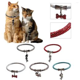 Dog Apparel Pet Collar Eye-catching Bite Resistant Plastic Medium Cat Sparkling Luxury Jewellery For Home