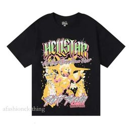 Hellstar T Shirt Sweatshirt Shirts Mens Designer T Shirt Cotton Crew Neck Black Short Sleeve Breathable Loose Fitting Unisex Hell Star T Shirt 499