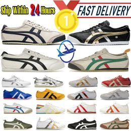 Tiger casual Shoes Women Men Onitsukass Tiger Mexico 66 series Designers Canvas Sneakers Silver off Blue Red Yellow Beige green Low Trainers Slip-on loafers walking