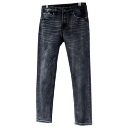 Mens jeans designers jeans black jeans designer pants fashion V letter print graphic simple trousers casual loose slim fit Heavy washing process Elegant Grey L VVV