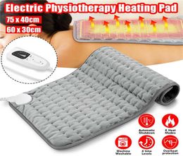 110V240V Electric Heating Pad Blanket Timer Physiotherapy Heating Pads For Shoulder Neck Back Spine Leg Pain Relief Winter Warm3875299