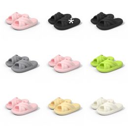 Slippers Free New Shipping Summer Product Designer for Women Green White Black Pink Grey Slipper Sandals Fashion Womens Flat Slides GAI Outdoor s