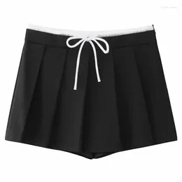 Skirts Fashion Casual Women's Summer Loose Sport Skirt Shorts Eaturing Elasticated Waistband Slacks Pleated Mini Sexy