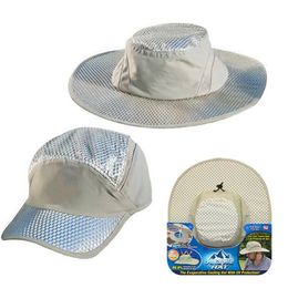 Round Cap Fisherman Hat Sunscreen Cooling Cold Air Conditioning Sun Anti-ultraviolet Arctic Wide Brim Hats259q