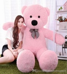 6 FEET BIG TEDDY BEAR STUFFED 4 Colours GIANT JUMBO 72quot size180cm Embrace Bear Doll loverschristmas birthday gift4291104