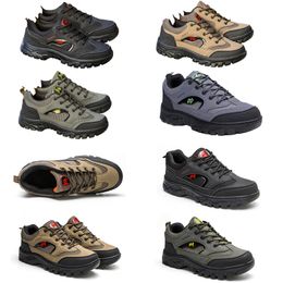 Men's Mountaineering Shoes New Four Seasons Outdoor Labour Protection Large Size Men's Shoes Breathable Sports Shoes Running Shoes Fashion Canvas shoes man 43