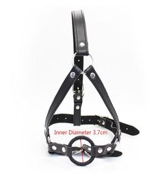 BDSM Bondage Sex Toys SM Slave Head Harness Gag Leather Open Mouth O Ring Apertural Plug Oral For Couples Adults Games Sexual Prod9043334