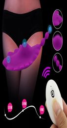 Wireless Remote Control Invisible Wear Butterfly Vibrator Pant Stimulator Female Masturbation Vibrator Massage Sex Toy clitoris CY8729687
