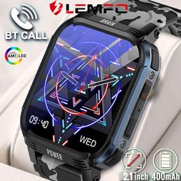 LEMFO Men Call Amoled Smartwatch GPS IP68 Waterproof Sport Smart Watch Health Monitor for Android IOS BT 5.3