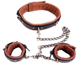 New arrival binding Bdsm collar with hand cuffs sex toys for women bondage collar SM games sex slave collar fetish sex tools4850979