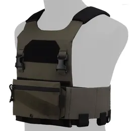 Hunting Jackets Lightweight Tactical Vest Elastic Cummerbund With Magazine Bag Military Plate Carrier Set Adjustable Shoulder Strap