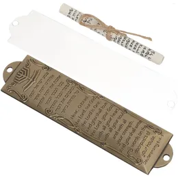 Curtain Religious Holy Scroll Prayer Mezuzah Catholic Goal Post Alloy Judaica Decor Metal Retro Man