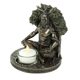 Candle Holders Cernunnos Tealight Holder Creative Craft Tabletop Statue Suitable For Office Wine Cooler Decor