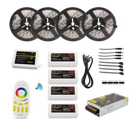 5050 RGBW Led Strip kit WIFI Remote Controller 20M 12V Waterproof ip65 Dimmable24G Controller and 20A Power supply7458853