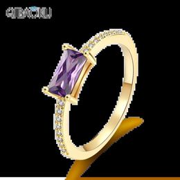 Band Rings 4*8mm Amethyst Rings For Women S925 Silver Luxury Oval Cubic Zirconia Ring Index Finger Anel Bridal Wedding Jewelry L240305