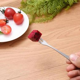 Forks Stainless Steel Fruit Fork Luxury For Restaurant Cafeteria Home Party Kitchen Supplies Bbq Lovely