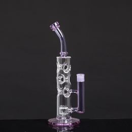 The latest hookah gravity bongs water pipes Hookahs tornado bong ash catcher High-quality perforated thickened hookah oil drill air bubble holder 13 in Customised