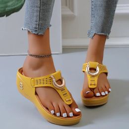 Sandals Women Summer Open Toe Beach Shoes Wedges Comfortable Slippers Cute Plu Size 35-43