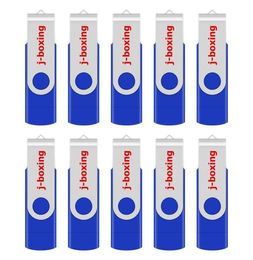 Blue 10 Pack 32GB OTG USB 20 Flash Drive Folding Dual USB Memory Stick Thumb Pen Drive Storage for Computer Android Smartphone Ta8700834