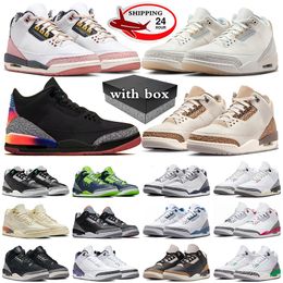 free shipping with box jumpman 3 basketball shoes for men women sneakers Ivory Vintage Floral Palomino Hugo White Cement Reimagined Wizards mens trainers sports